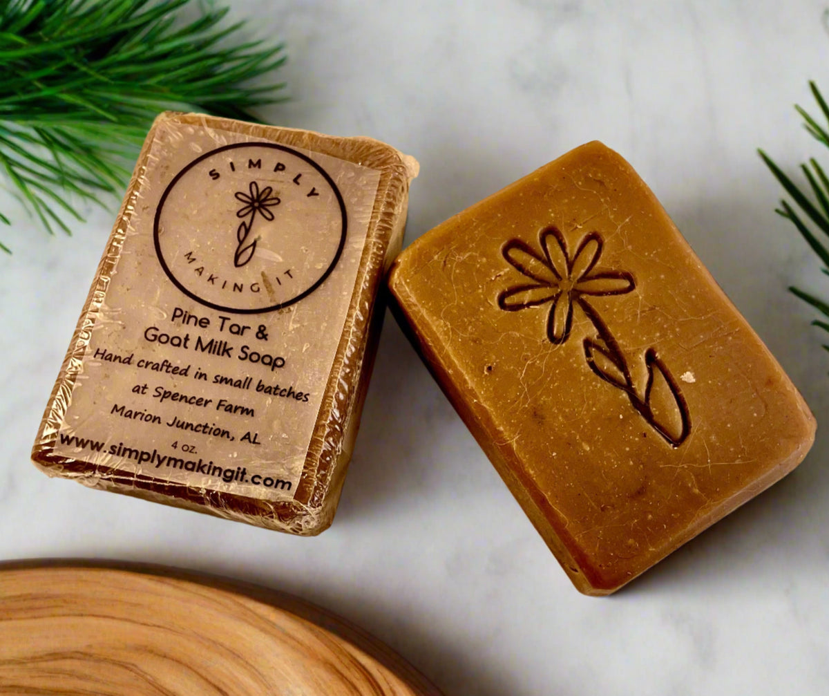 Pine Tar goat milk soap