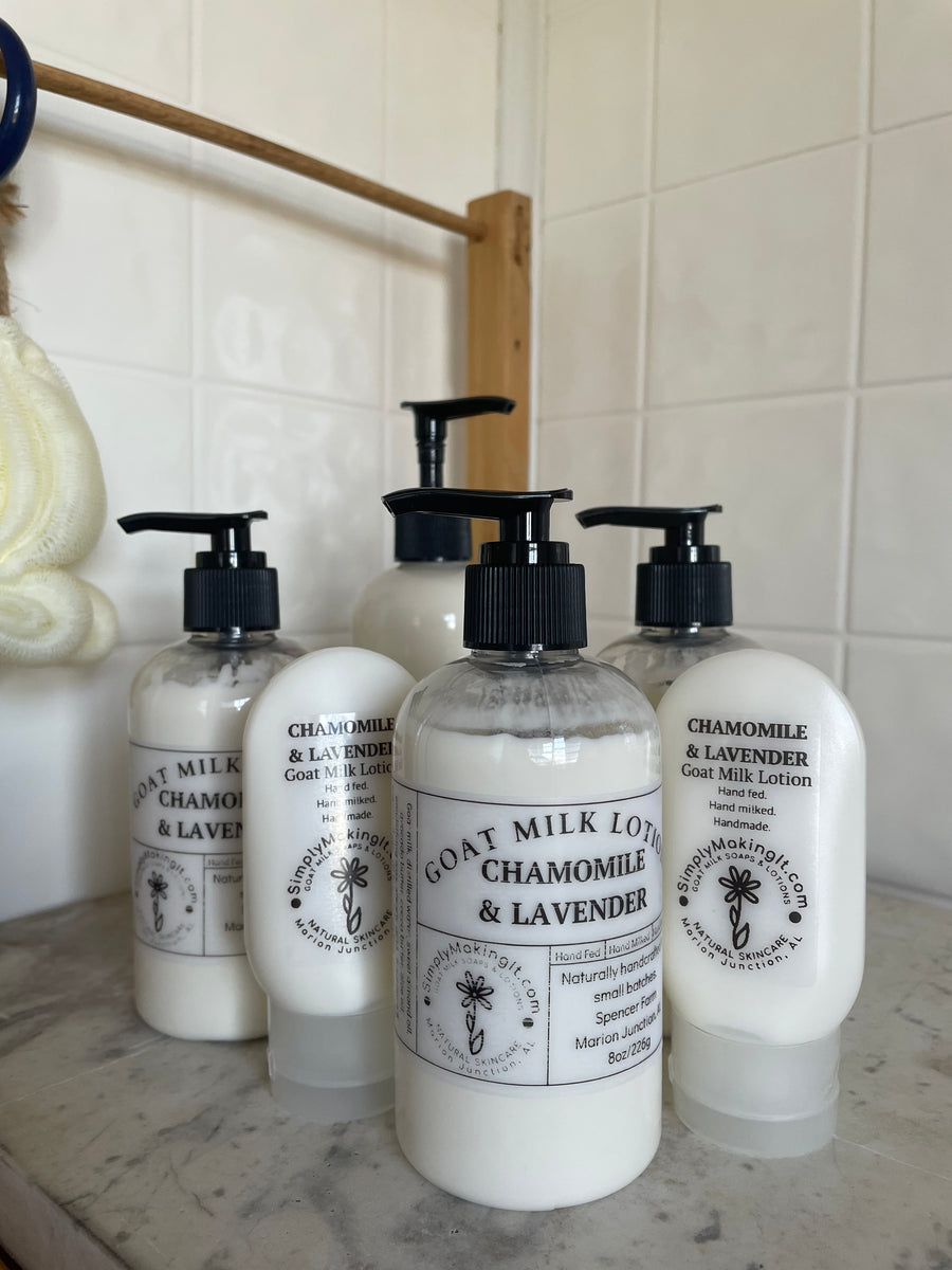 Chamomile & Lavender - Goat Milk Lotion - 8 oz – Simply Making It