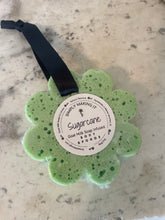 Load image into Gallery viewer, Goat Milk Soap Infused Daisy Body Sponge
