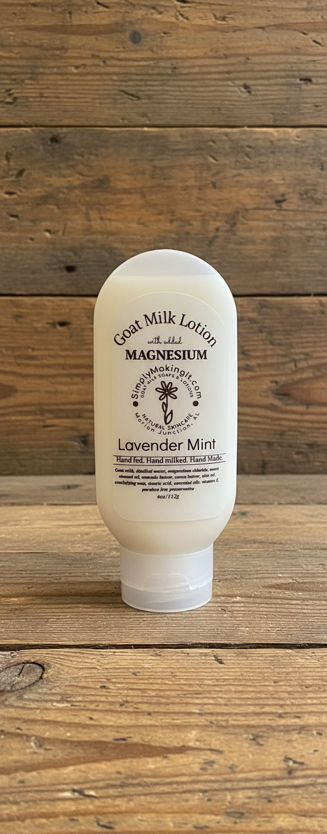 Goat Milk Lotion with Magnesium – Lavender Mint