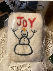 Needle Felted Goat Milk Soap