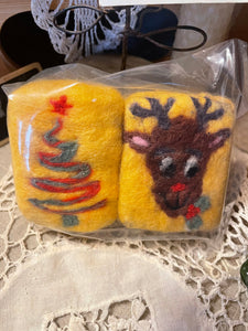 Needle Felted Goat Milk Soap