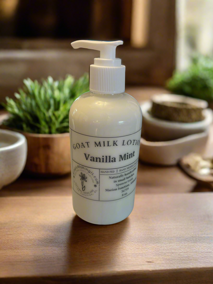 Vanilla Mint - Goat Milk Lotion - 8 oz