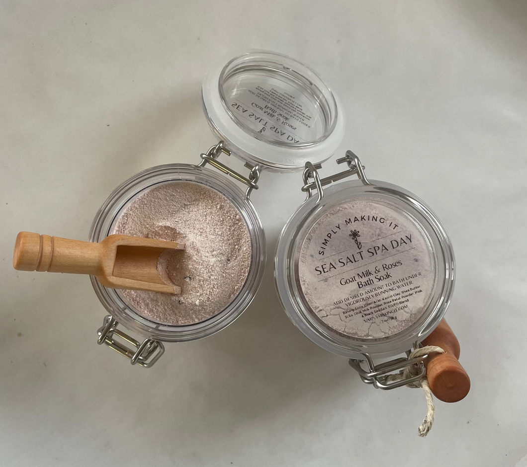 Sea Salt Spa Day: Goat Milk & Roses Bath Soak