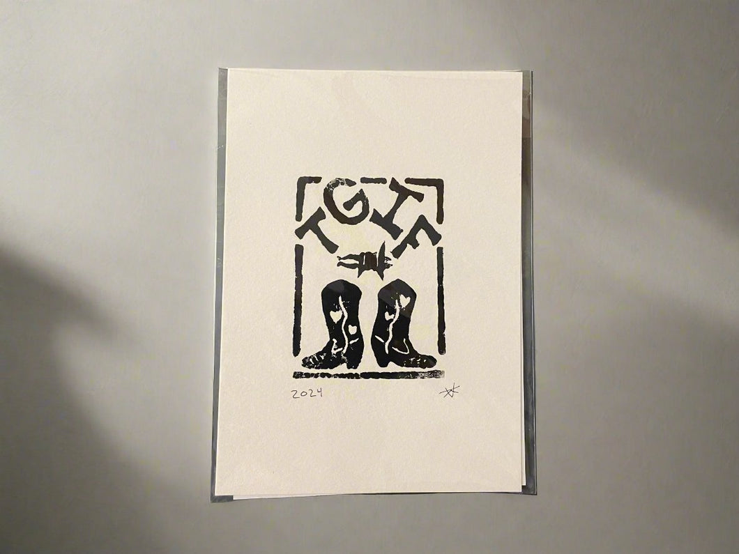 Print from Handmade Stamp